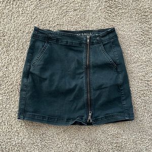 Black Denim Skirt